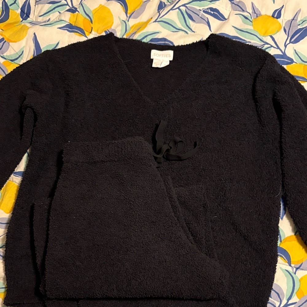 SOFTIES Black Loungewear Set S